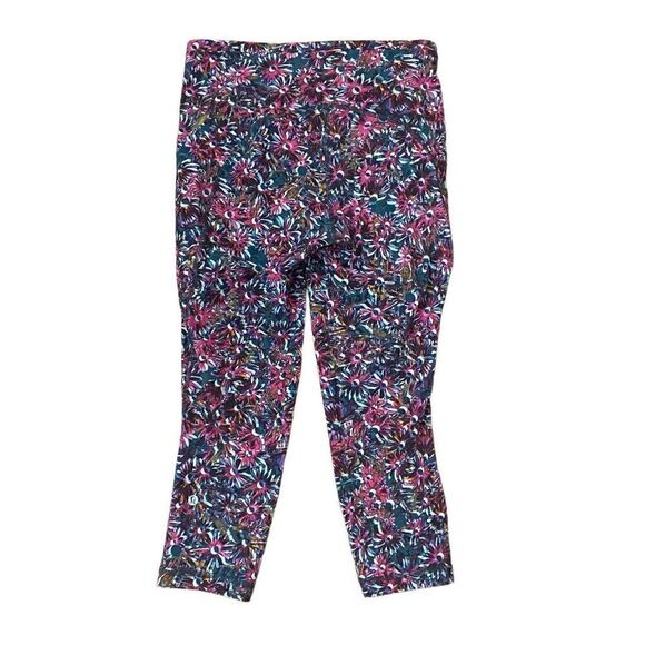 Lululemon Swift Speed High-Rise Crop Leggings Floral Electric Multi Pink Teal 8 - Picture 2 of 5